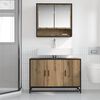 vidaXL Mueble de Cuarto de Ba&ntilde;o Roble artesanal 90 x 33 x 60 cm
