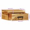 vidaXL Mesitas de noche de pared 2 uds madera maciza de acacia