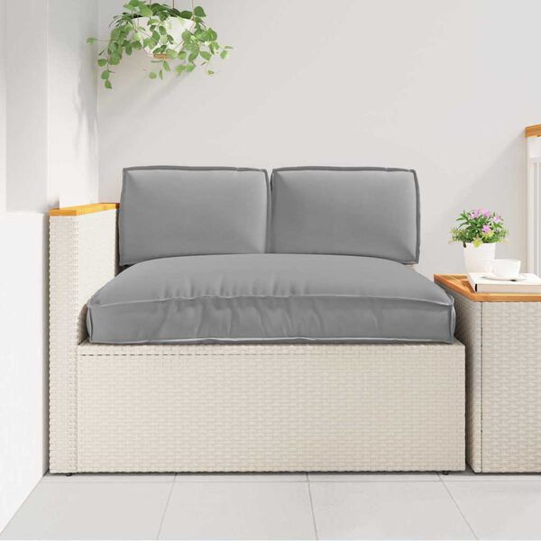 vidaXL Juego de Cojines 3 pcs Gris Tela Oxford