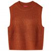 Chaleco infantil de punto color co&ntilde;ac 140
