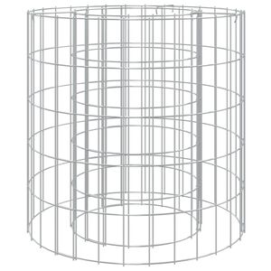 vidaXL Brasero de gaviones hierro galvanizado &Oslash;50 cm