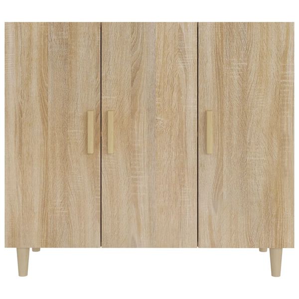 vidaXL Aparador de madera de ingeniería roble Sonoma 90x34x80 cm