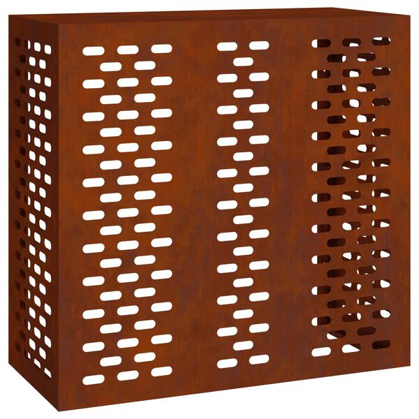 vidaXL Funda para Aire Acondicionado Oxidado 110 x 50 x 105 cm