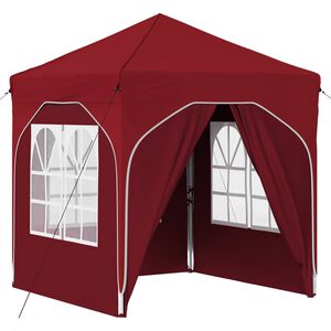 vidaXL Carpa Plegable para Fiestas 192 x 192 x 245 cm Burdeos