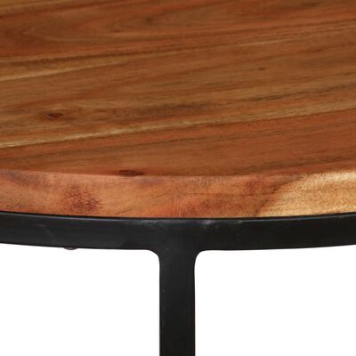 vidaXL Set mesas de centro 3 uds madera maciza acacia acabado sheesham