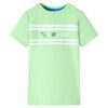 Camiseta infantil verde ne&oacute;n 140