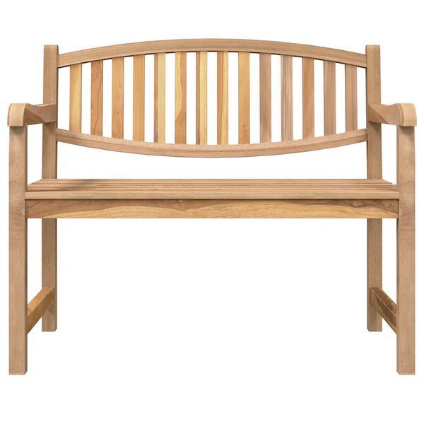 vidaXL Banco de jard&iacute;n madera maciza de teca 114x59x87 cm