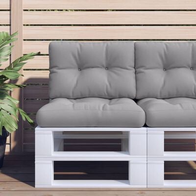 vidaXL Cojín para sofá de palets tela gris 50x40x12 cm