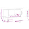 vidaXL Mesa de centro madera contrachapada roble marrón 90x50x40 cm