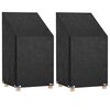 vidaXL Fundas sillas jard&iacute;n 2 uds 8 ojales polietileno 65x65x82/120 cm
