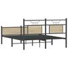 vidaXL Estructura de cama sin colch&oacute;n madera roble Sonoma 140x190 cm