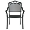 vidaXL Conjunto de Comedor de Jard&iacute;n 7 pcs Negro 90 x 90 x 75 cm