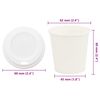 vidaXL Vasos de caf&eacute; de papel con tapa 1000 uds 4oz 100ml