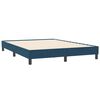 vidaXL Cama box spring con colch&oacute;n terciopelo azul oscuro 160x210 cm