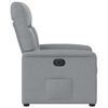 vidaXL Sill&oacute;n reclinable el&eacute;ctrico tela gris claro