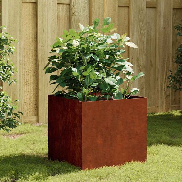 vidaXL Jardinera de acero corten 40x41x40 cm