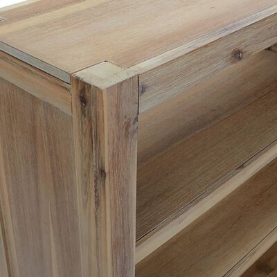 vidaXL Estantería de 4 niveles madera maciza de acacia 80x30x110 cm