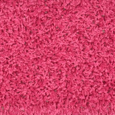 vidaXL Alfombras de peldaños de escalera 15 uds rosa 56x17x3 cm