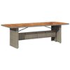 vidaXL Conjunto de Comedor de Jard&iacute;n 11 pcs Gris rat&aacute;n sint&eacute;tico
