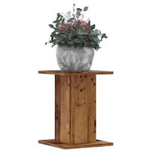 vidaXL Soportes para plantas 2 uds madera roble envejecido 30x30x40 cm