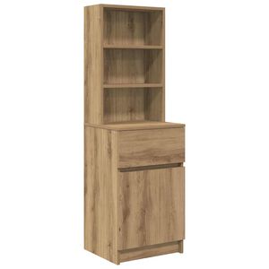 vidaXL Mesilla de noche Artisan Oak 39x35x125 cm Madera de ingenier&iacute;a