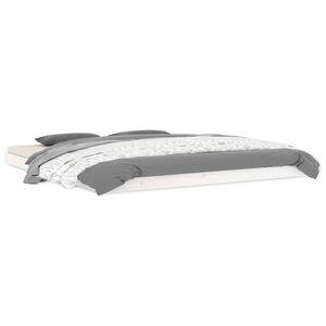 vidaXL Cama sin colch&oacute;n madera maciza de pino blanca 180x200 cm