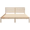 vidaXL Estructura de cama Marrón 160 x 210 cm Madera de pino macizo