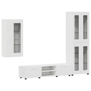 vidaXL Conjunto de mueble de TV FLORIN 3 pcs Madera de ingenier&iacute;a