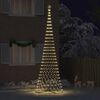 vidaXL &Aacute;rbol de Navidad LED con 555 LED C&aacute;lido 500 cm Metal