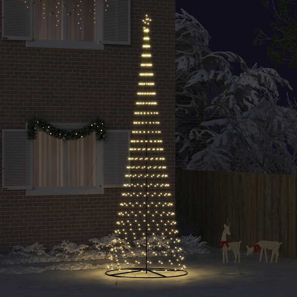 vidaXL &Aacute;rbol de Navidad LED con 555 LED C&aacute;lido 500 cm Metal