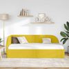 vidaXL Estructura de cama en esquina Amarillo 90 cm x 190 cm