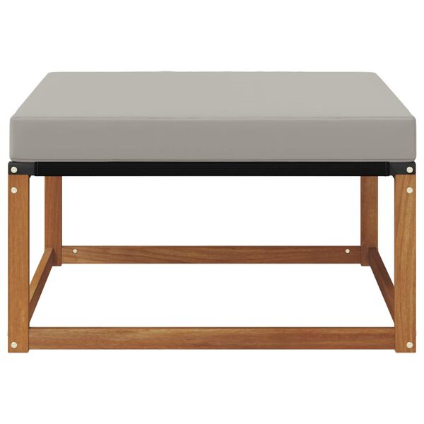 vidaXL Reposapi&eacute;s de exterior Madera de Acacia S&oacute;lida Natural