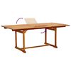 vidaXL Juego comedor de jard&iacute;n 7 pzas madera maciza acacia y textileno