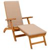 vidaXL Recliner y tumbona plegable Madera de Acacia S&oacute;lida