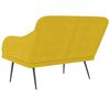 vidaXL Banco de terciopelo amarillo 110x76x80 cm