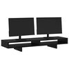 vidaXL Soporte para Monitor con estante Negro 100 x 27 x 13 cm