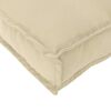 vidaXL Coj&iacute;n 4 pcs Beige 40 x 40 x 8 cm Tela Oxford