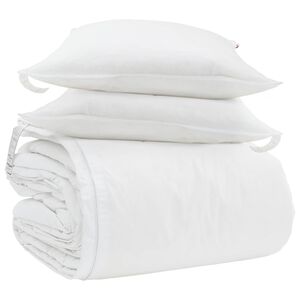 vidaXL Juego de Edred&oacute;n con almohada 3 pcs Pluma de pato