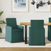 vidaXL Sillas de comedor 2 pcs Verde oscuro 57 x 67 x 95 cm tela