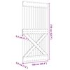 vidaXL Puerta NARVIK madera maciza pino 100x210 cm