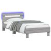 vidaXL Estructura de cama Sonoma gris Madera de ingenier&iacute;a