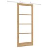 vidaXL Puerta Corredera Natural 86 x 198,5 cm