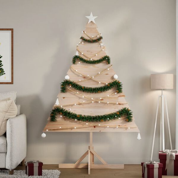 vidaXL &Aacute;rbol de Navidad de adorno madera maciza 180 cm