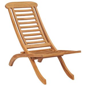 vidaXL Silla de jard&iacute;n plegable madera maciza de teca 50x90x69 cm