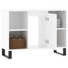 vidaXL Mueble de baño madera de ingeniería blanco brillo 80x33x60 cm