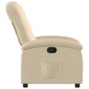 vidaXL Sill&oacute;n reclinable de tela color crema