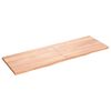 vidaXL Estante pared madera roble tratada marrón claro 180x60x(2-4) cm