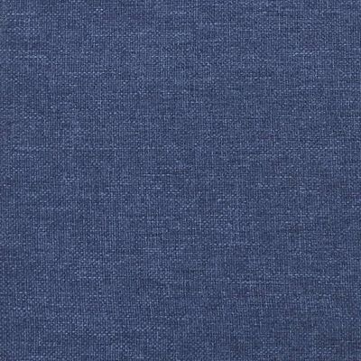vidaXL Colchón de muelles ensacados tela azul 120x200x20 cm
