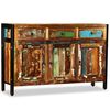 vidaXL Aparador madera maciza reciclada 120x35x76 cm
