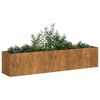 vidaXL Jardinera oxidada 200x40x40 cm acero corten